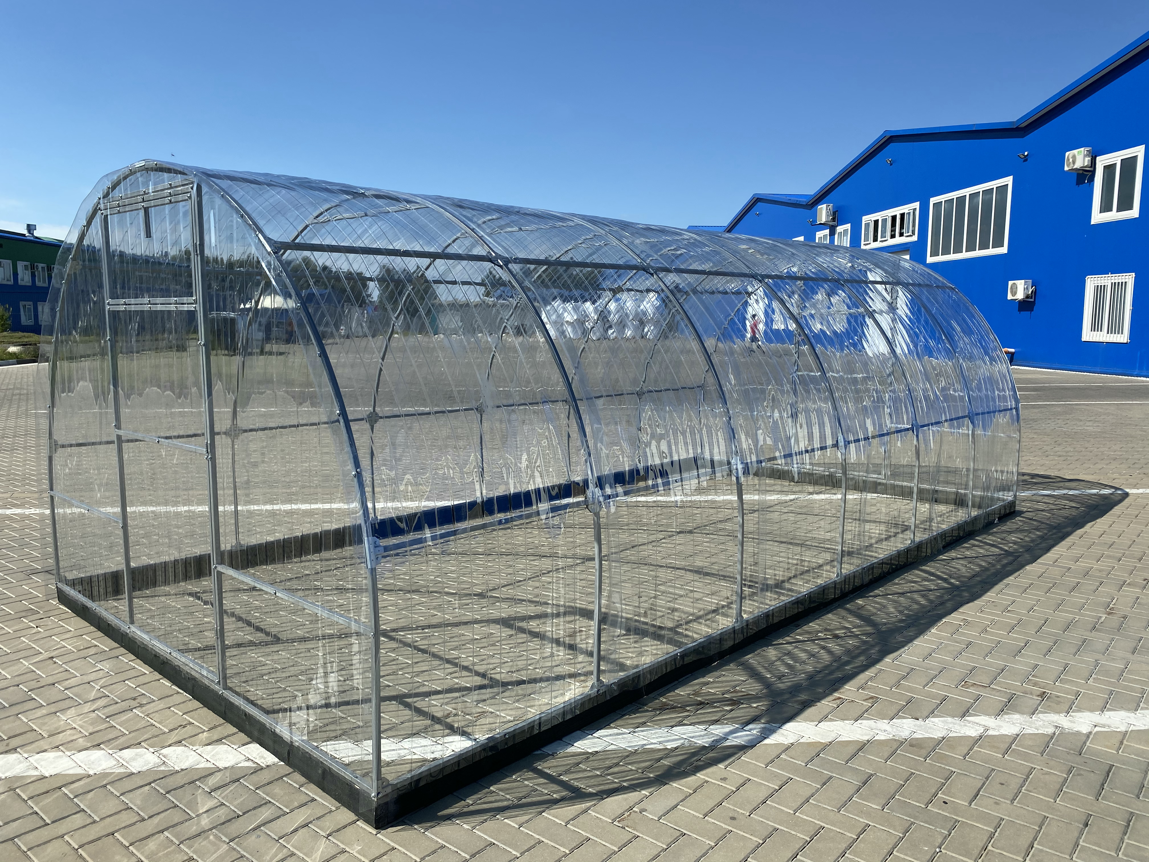 Профилированный поликарбонат 0,8 мм 6 метров C-8 прозрачный