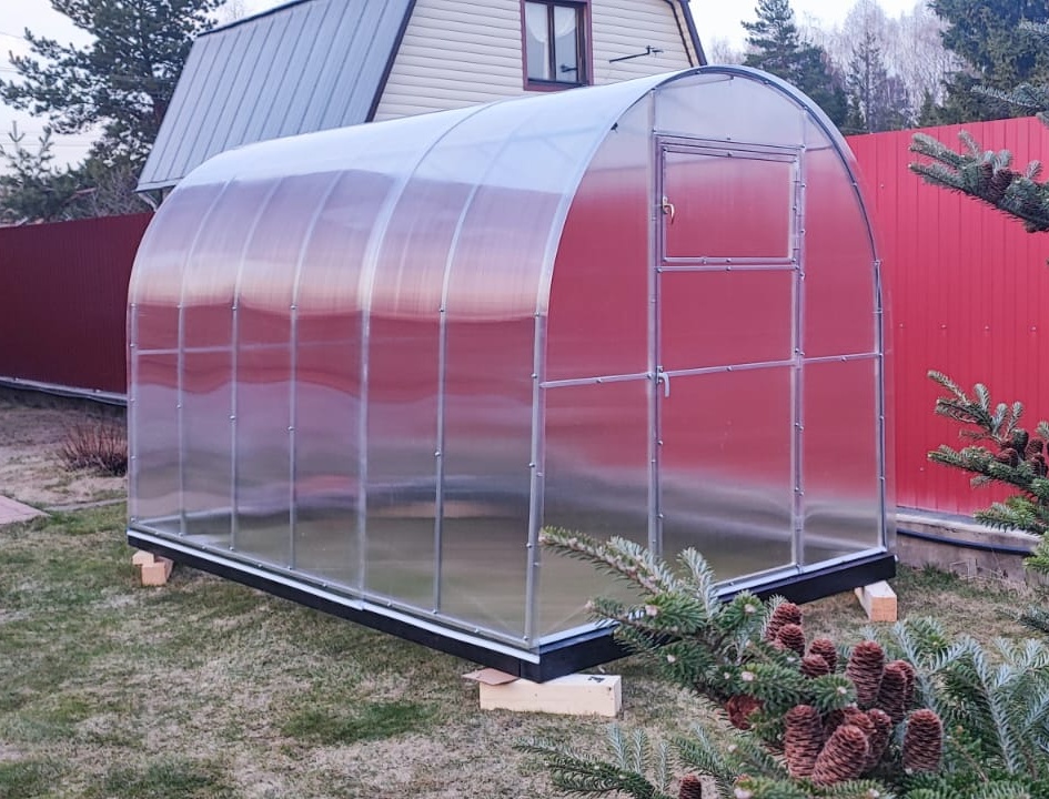 Теплица 2x3 оцинкованная с поликарбонатом 6 мм